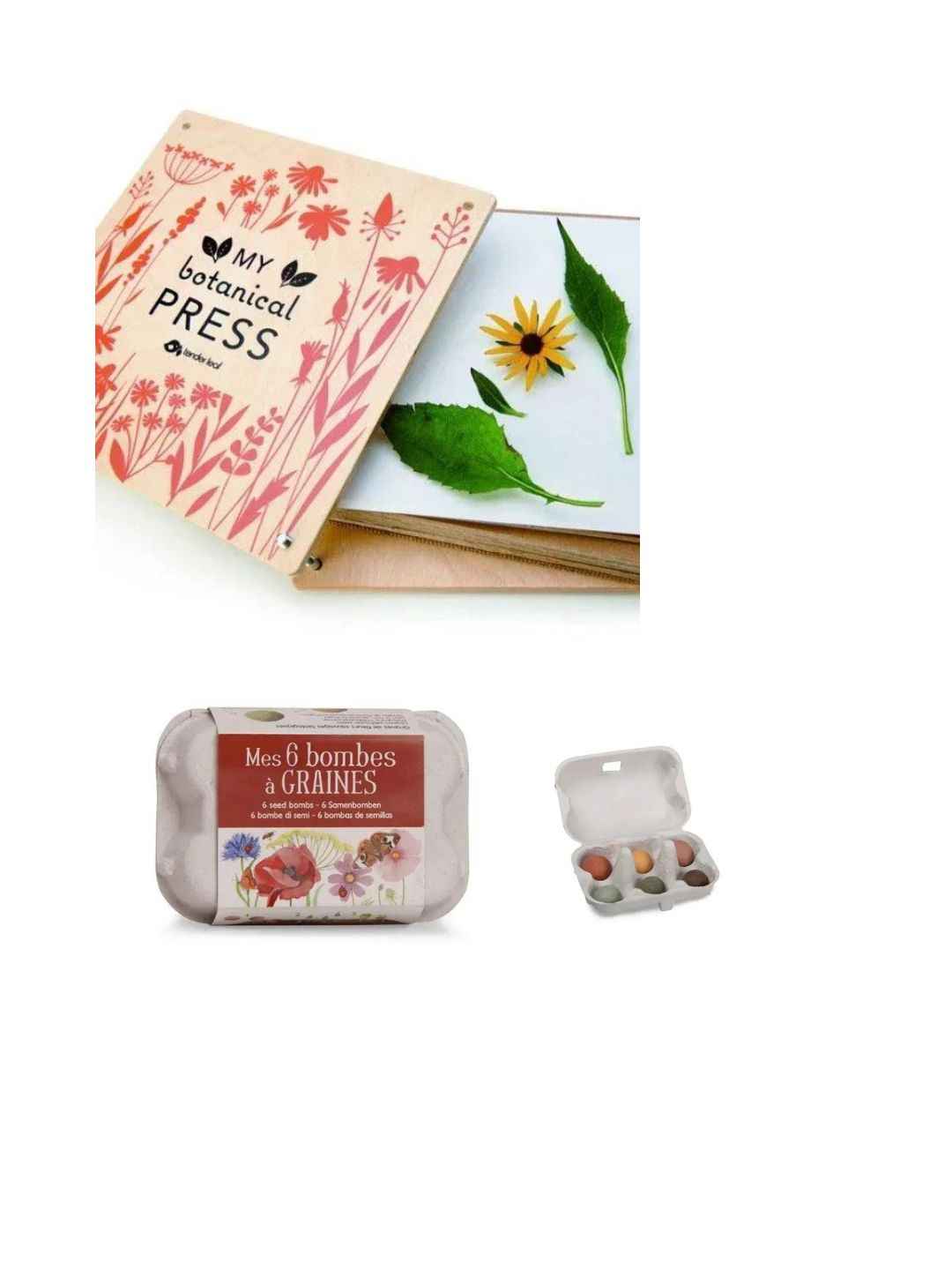 Set "Il Mio Erbario" – Pressa Botanica e Semini Il Giardino Tender Leaf & Moulin Roty – 3+ anni