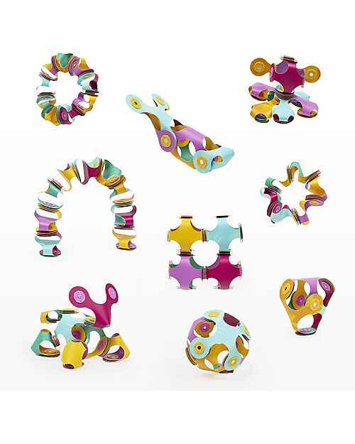 Clixo Tiny & Mighty - Set 9 Pezzi - Giungla | Gioco Magnetico STEAM | Dai 4 Anni