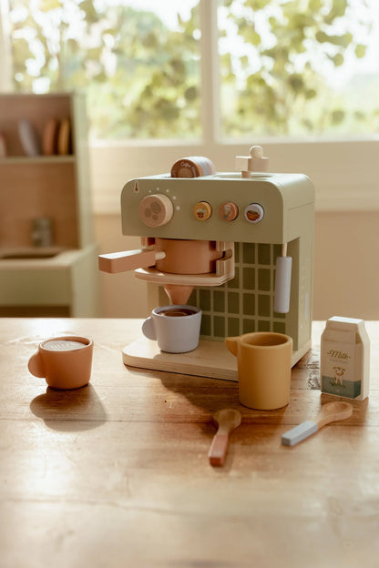 Little Dutch Macchina del caffè in legno con accessori