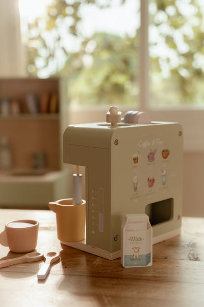 Little Dutch Macchina del caffè in legno con accessori