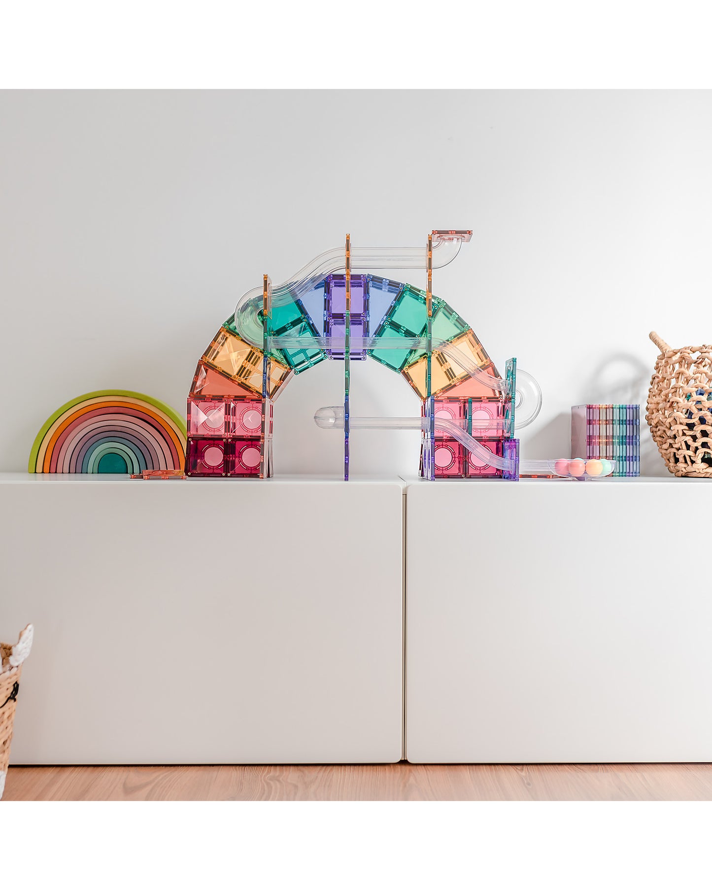 Connetix Tessere magnetiche - 106 Pezzi- Pastello