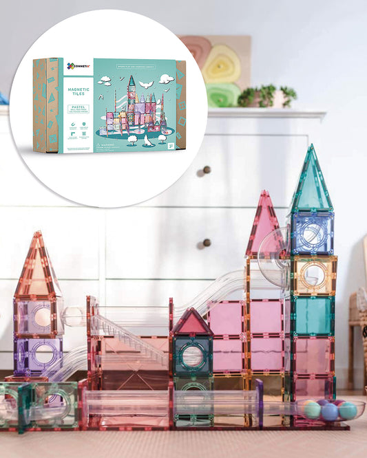 Connetix Tessere magnetiche - 106 Pezzi- Pastello