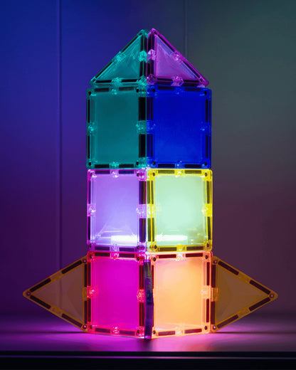 Connettix Tessere magnetiche 2 in 1 Set Costruzioni e Lampada Stella - 28 Pezzi