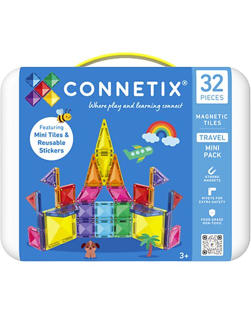 Connetix Costruzioni magnetiche Travel Mini Pack 32 pezzi