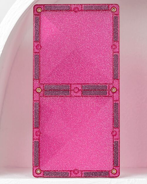 Connetix - tessere magnetiche - Set Unicorno Glitter - 56 Pezzi