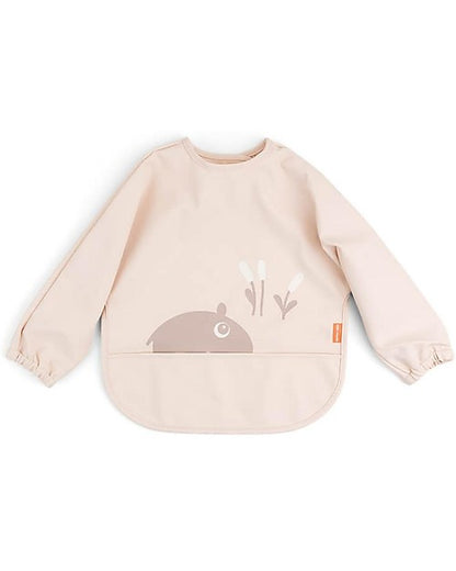 Bavaglio a Maniche Lunghe Impermeabile con Tasca - Ozzo - Cipria - Certificato Oeko-Tex