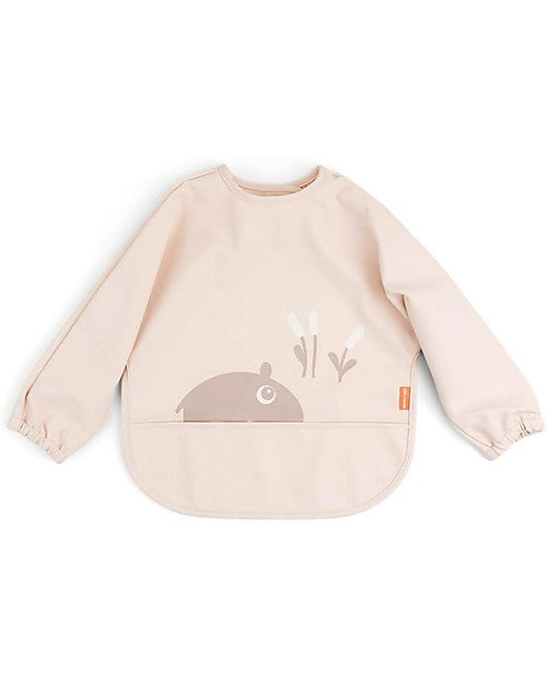 Bavaglio a Maniche Lunghe Impermeabile con Tasca - Ozzo - Cipria - Certificato Oeko-Tex