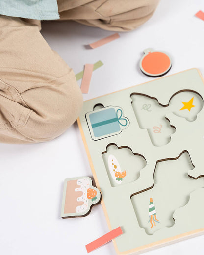 Gioco a Incastro Celebration - Legno - 12M+