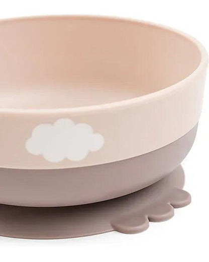 Set Pappa Foodie - Ciotola Tazza e Cucchiaio - Happy Clouds - Rosa Cipria - 100% PP Alimentare - Munakids