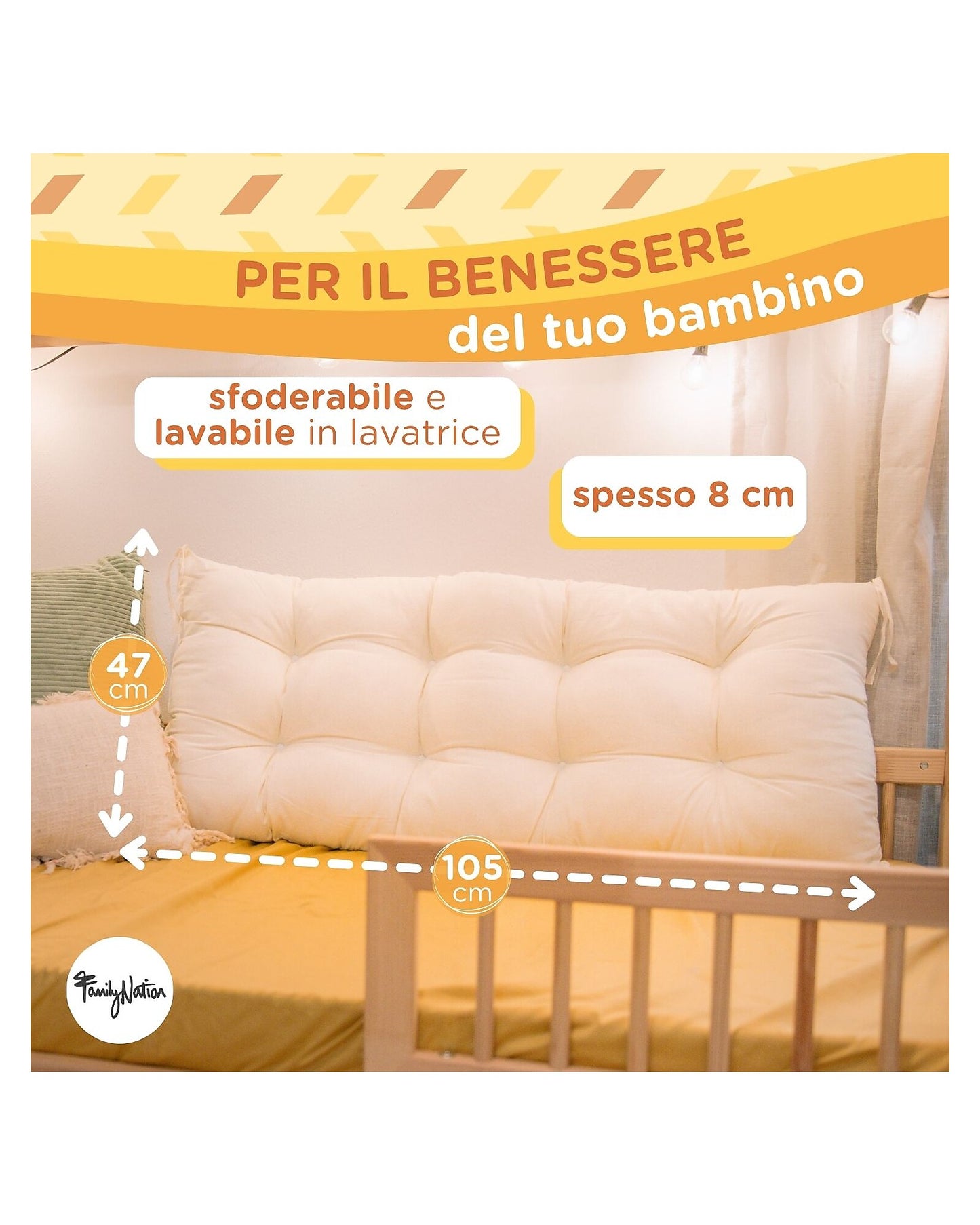 Cuscino per Arco Montessori Rainbow