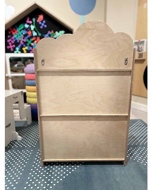 Libreria Montessori Frontale - Cloud - Legno di Betulla - Natural