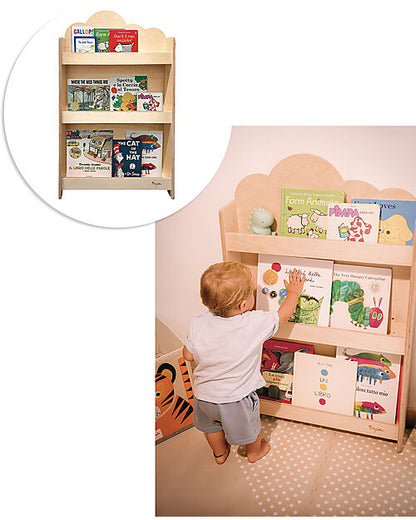 Libreria Montessori Frontale - Cloud - Legno di Betulla - Natural