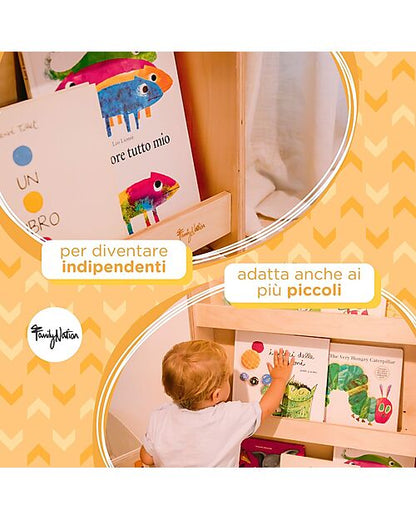 Libreria Montessori Frontale - Cloud - Legno di Betulla - Natural