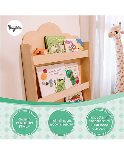 Libreria Montessori Frontale - Cloud - Legno di Betulla - Natural