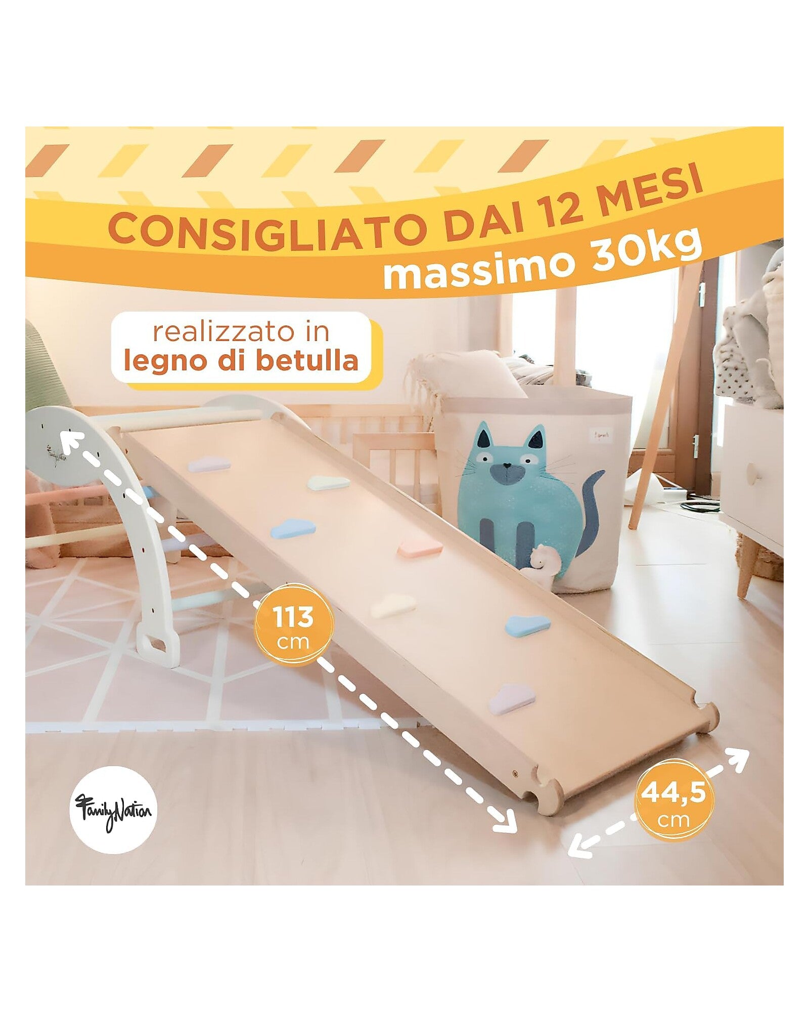 Scivolo/Rampa Montessori Rainbow 2-in-1