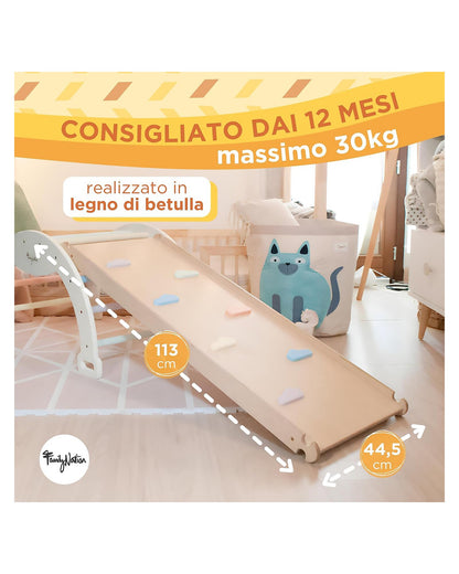 Scivolo/Rampa Montessori Rainbow 2-in-1