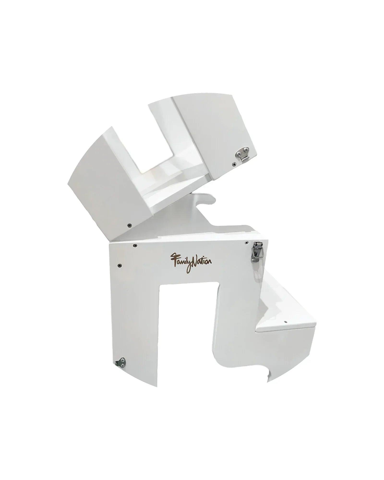 Torre Montessori 2 in 1 - Bianco - Convertibile in Tavolo+Sedia - Munakids