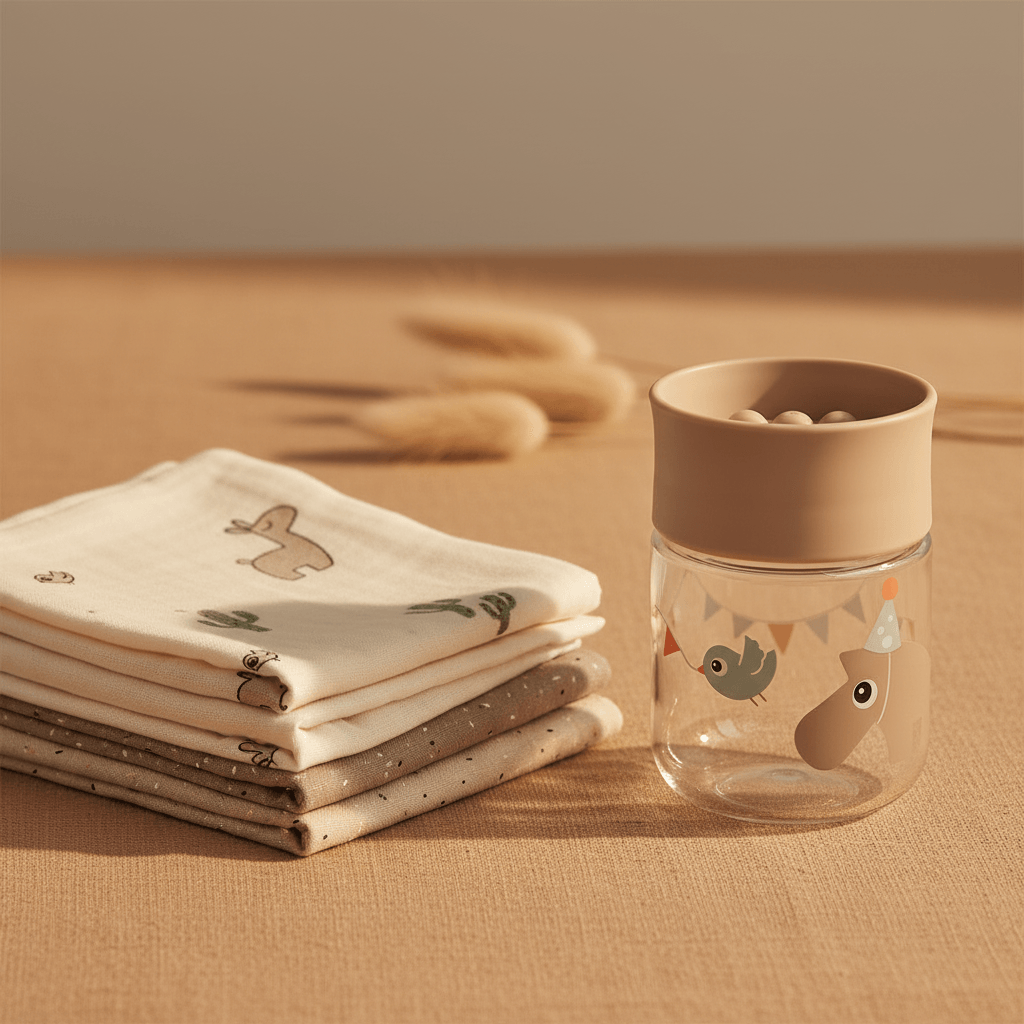 Kit Done by Deer - Set Telini Lalee e Tazza 360° Sabbia
