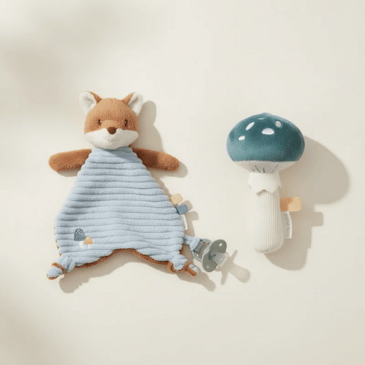 Kit Neonato Little Dutch - Doudou Volpe e Sonaglio Fungo Forest Friends