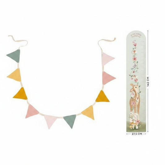 Kit Ricordo Crescita – Metro Fairy Garden e Ghirlanda Rosa Little Dutch