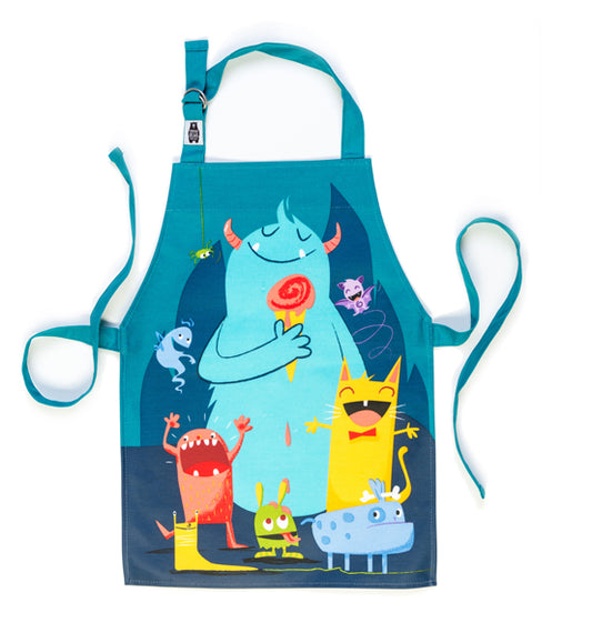 Grembiule Scruffles ThreadBear - Grembiule Bambini 3-6 Anni Mostri