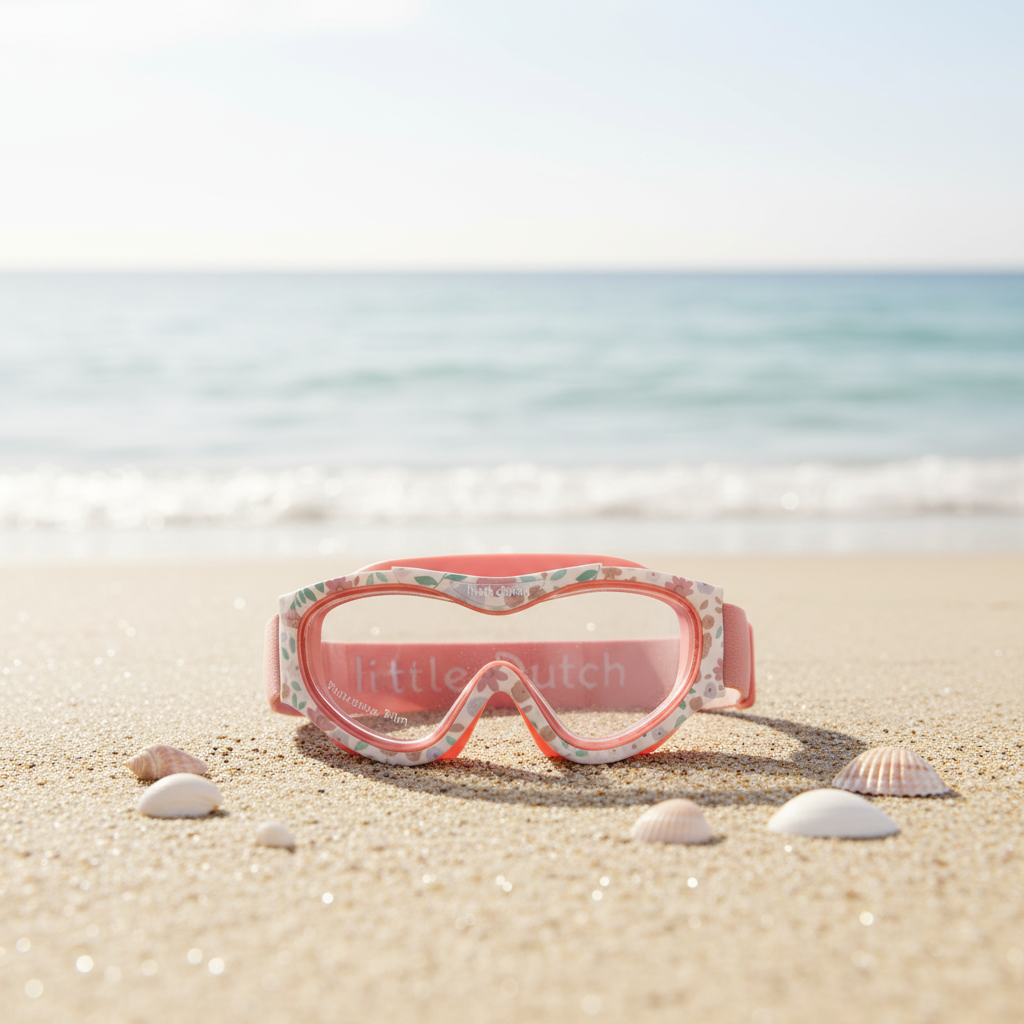 Occhialini Dreamy Mermaid - sfondo spiaggia