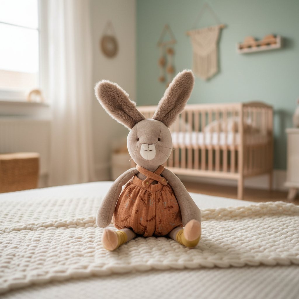 Peluche coniglio - ambientazione nursery