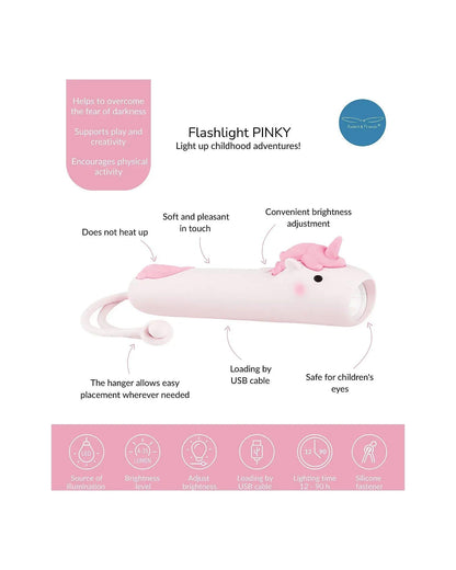 Torcia in Morbido Silicone - Unicorno - Munakids