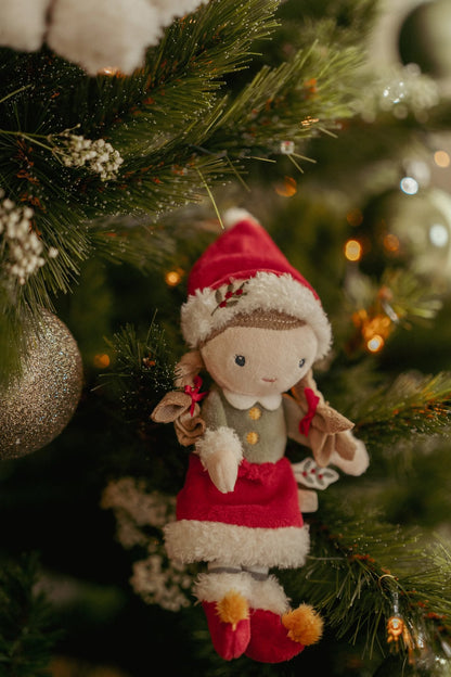 Set 4 Decorazioni Natalizie in Peluche Little Dutch