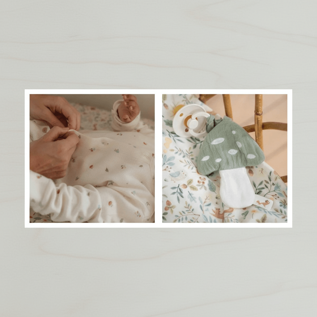 Set Nascita Forest Little Dutch - Pigiama + Portaciuccio Fungo
