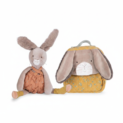 Set Regalo Battesimo – Peluche e Zainetto Coniglio Moulin Roty