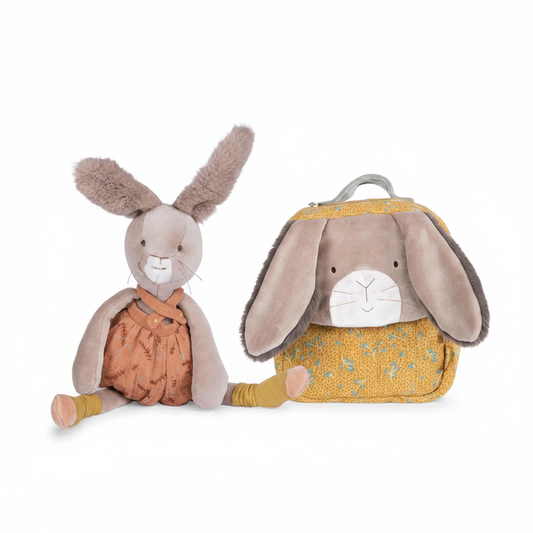Set Regalo Battesimo – Peluche e Zainetto Coniglio Moulin Roty